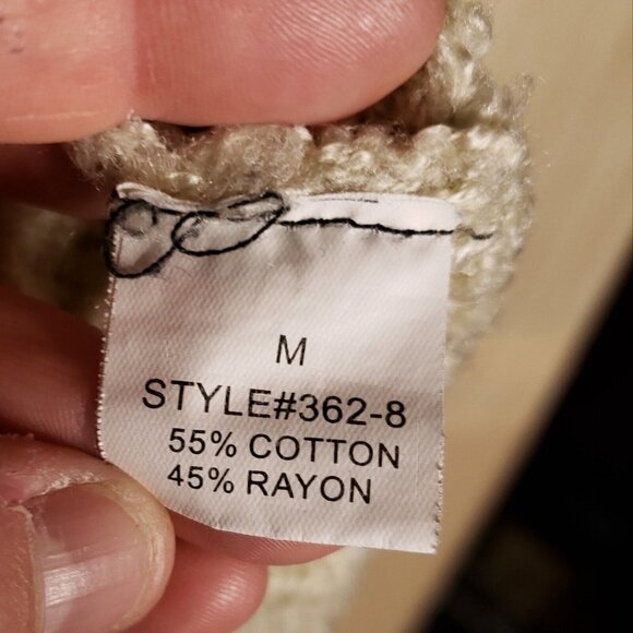 Windsor Womens Cream Black Southwest Tunic Sweater Medium - Picture 5 of 6